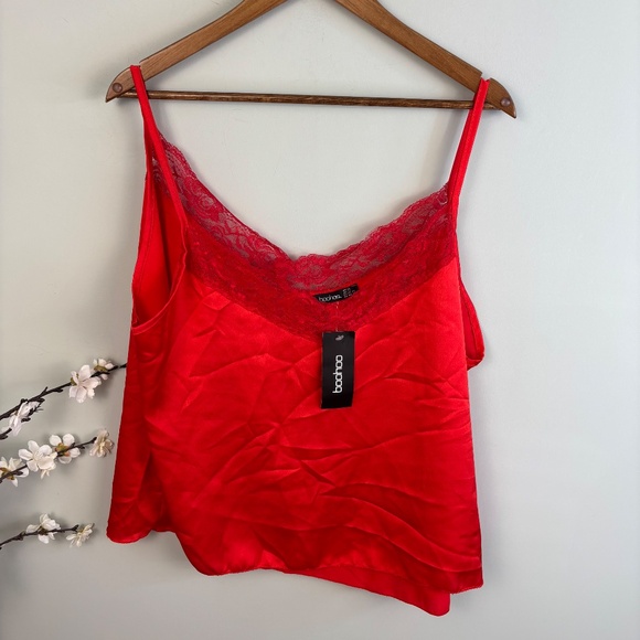 Boohoo Plus Lace Trim cami NWT Size 14 (US) - Picture 2 of 4
